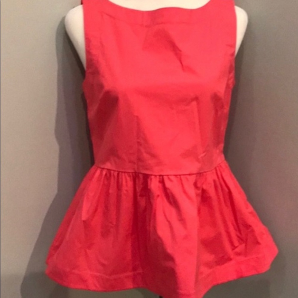 Kate spade ♠️ shore thing button back peplum top
